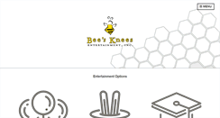 Desktop Screenshot of beeskneesentertainment.com